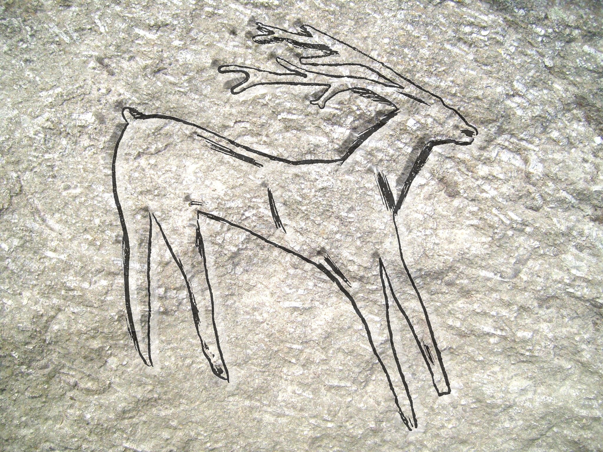 Motiv jelena s izraženim rogovima na stećku u Čengić Bari kod Kladovog Polja, Ulog